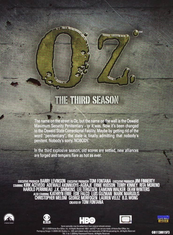 Oz - Complete Season 1-6 [DVD]: Amazon.co.uk: Harold
